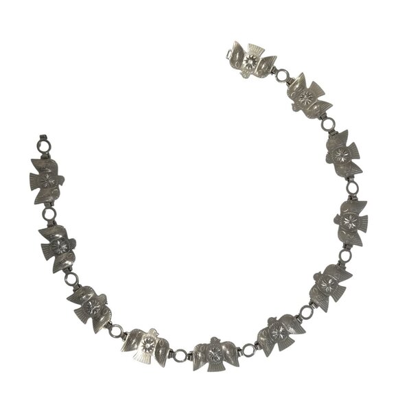 Vintage Thunderbird Concho Chain Belt and/or Hat Band - Picture 3 of 12